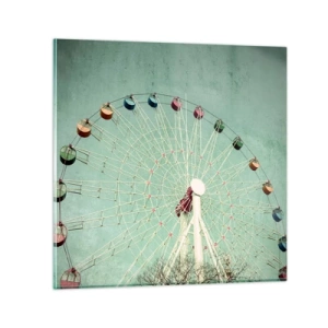 Quadro em vidro - Diverte-te - 60x60 cm