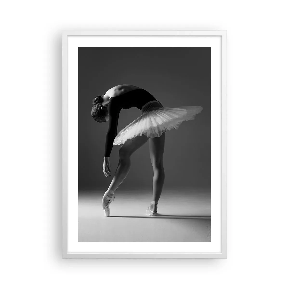 Pôster em moldura branca - Bella balerina - 50x70 cm