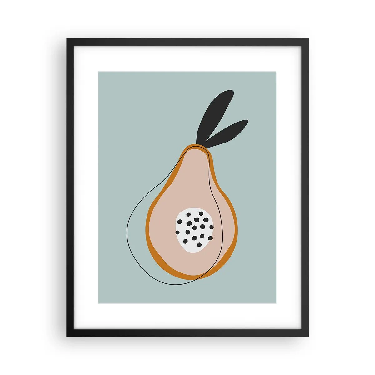 Pôster com moldura preta - Penetrar na natureza das coisas - 40x50 cm