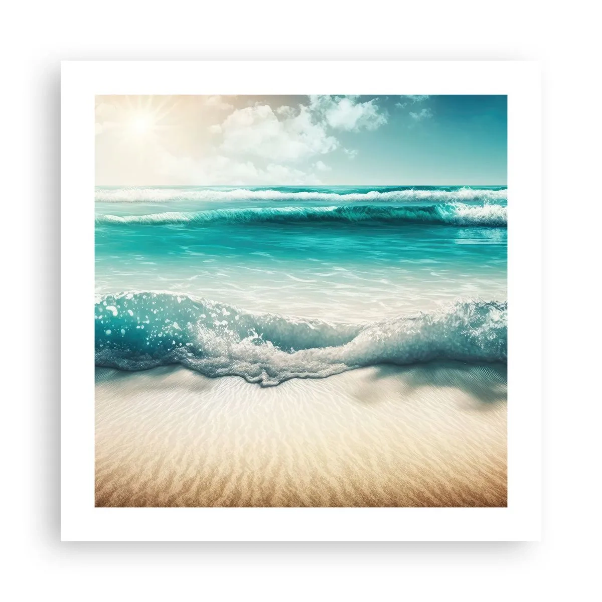 Pôster - A paz do oceano - 50x50 cm