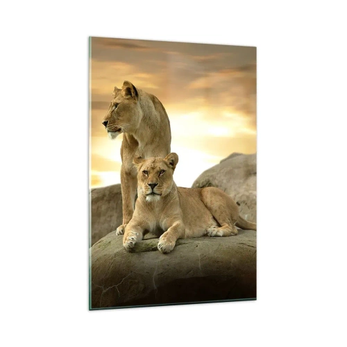 Quadro em vidro - Majestade real - 80x120 cm