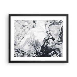 Pôster com moldura preta - O Interior da Terra - 50x40 cm