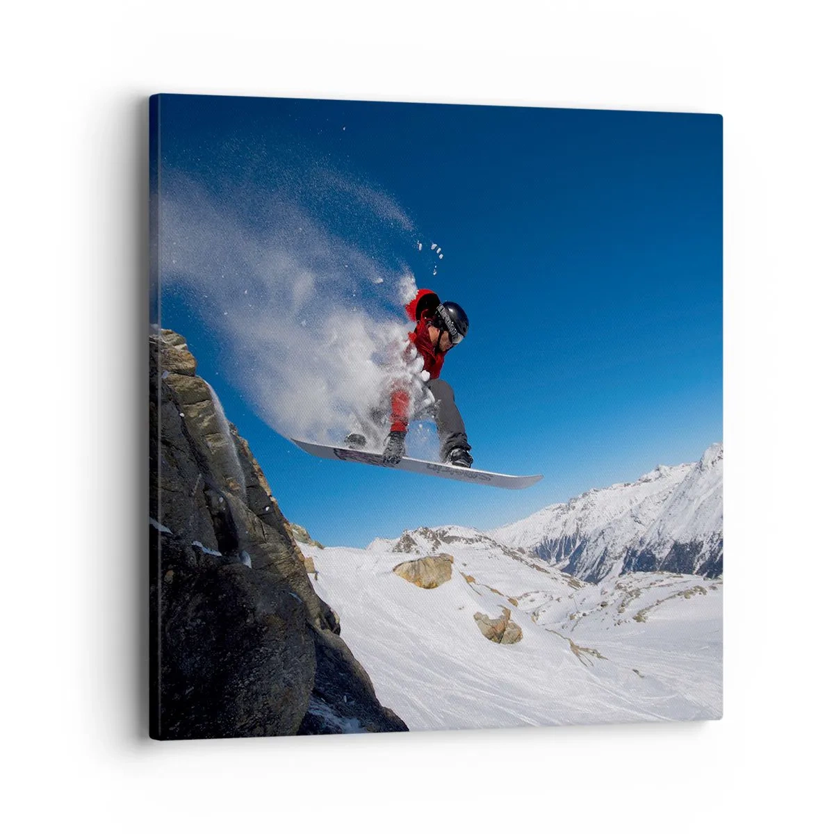 Quadro em tela - E tornou-se parte do espaço - 40x40 cm