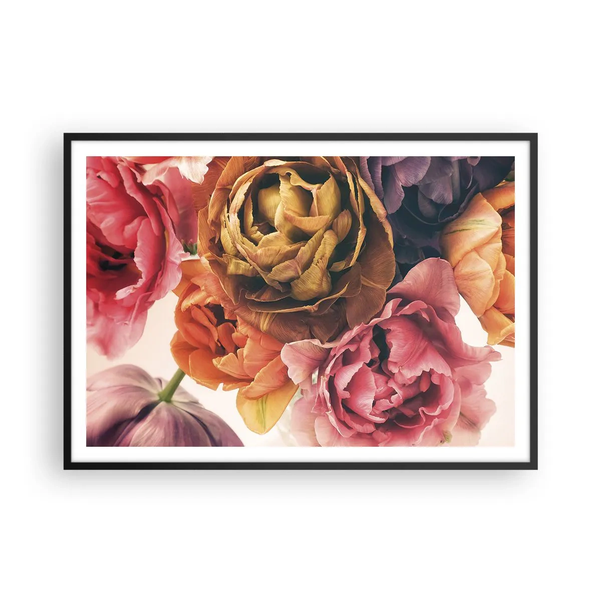 Pôster com moldura preta - Celebração da vida - 100x70 cm