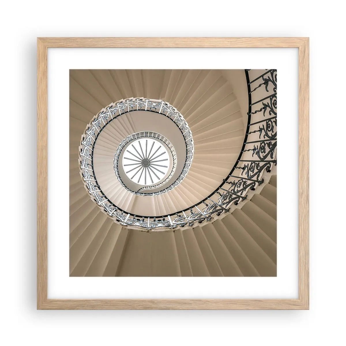 Pôster com moldura de carvalho claro - Dentro da casca - 40x40 cm
