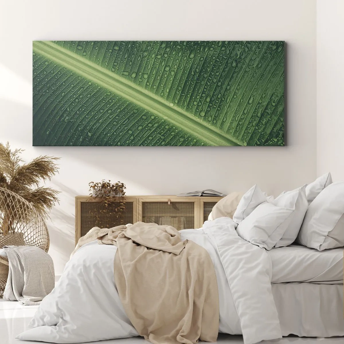 Quadro em tela - A estrutura da vegetação - 100x40 cm