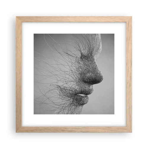 Pôster com moldura de carvalho claro - Espírito do vento - 30x30 cm