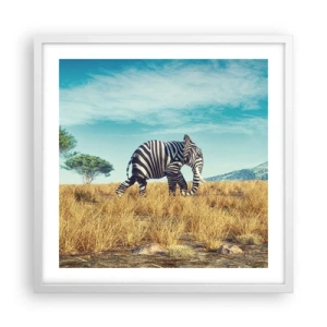 Pôster em moldura branca - Cinza não está mais na moda - 50x50 cm