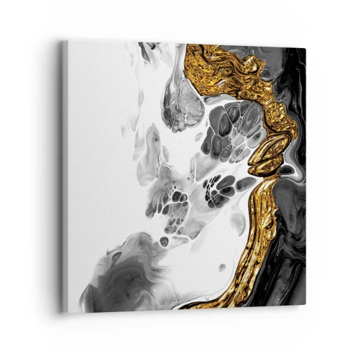 Quadro em tela - Composição orgânica - 30x30 cm