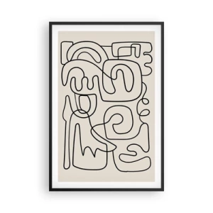 Pôster com moldura preta - Na trilha - 61x91 cm