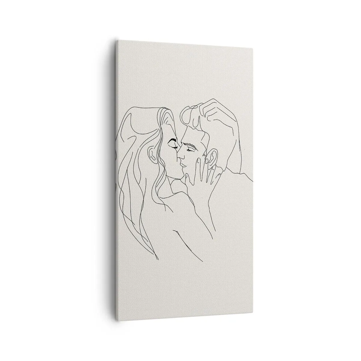 Quadro em tela - Emaranhados pelo sentimento - 55x100 cm