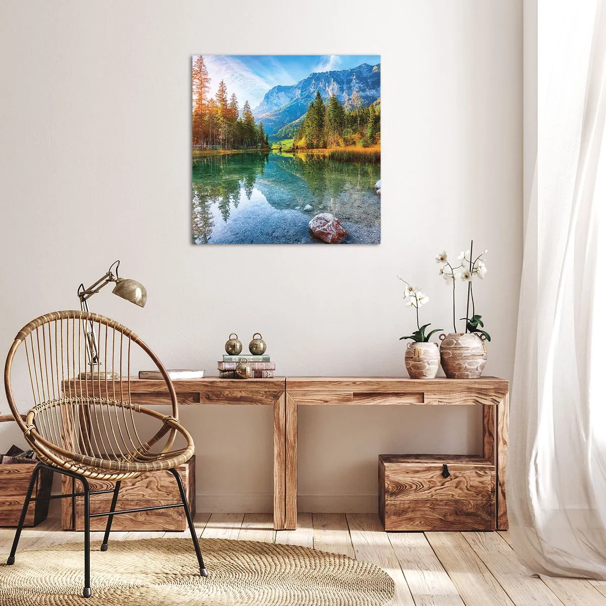 Quadro em tela - A suavidade do outono - 40x40 cm