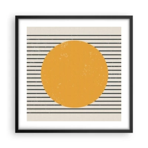 Pôster com moldura preta - O poder da simplicidade - 50x50 cm