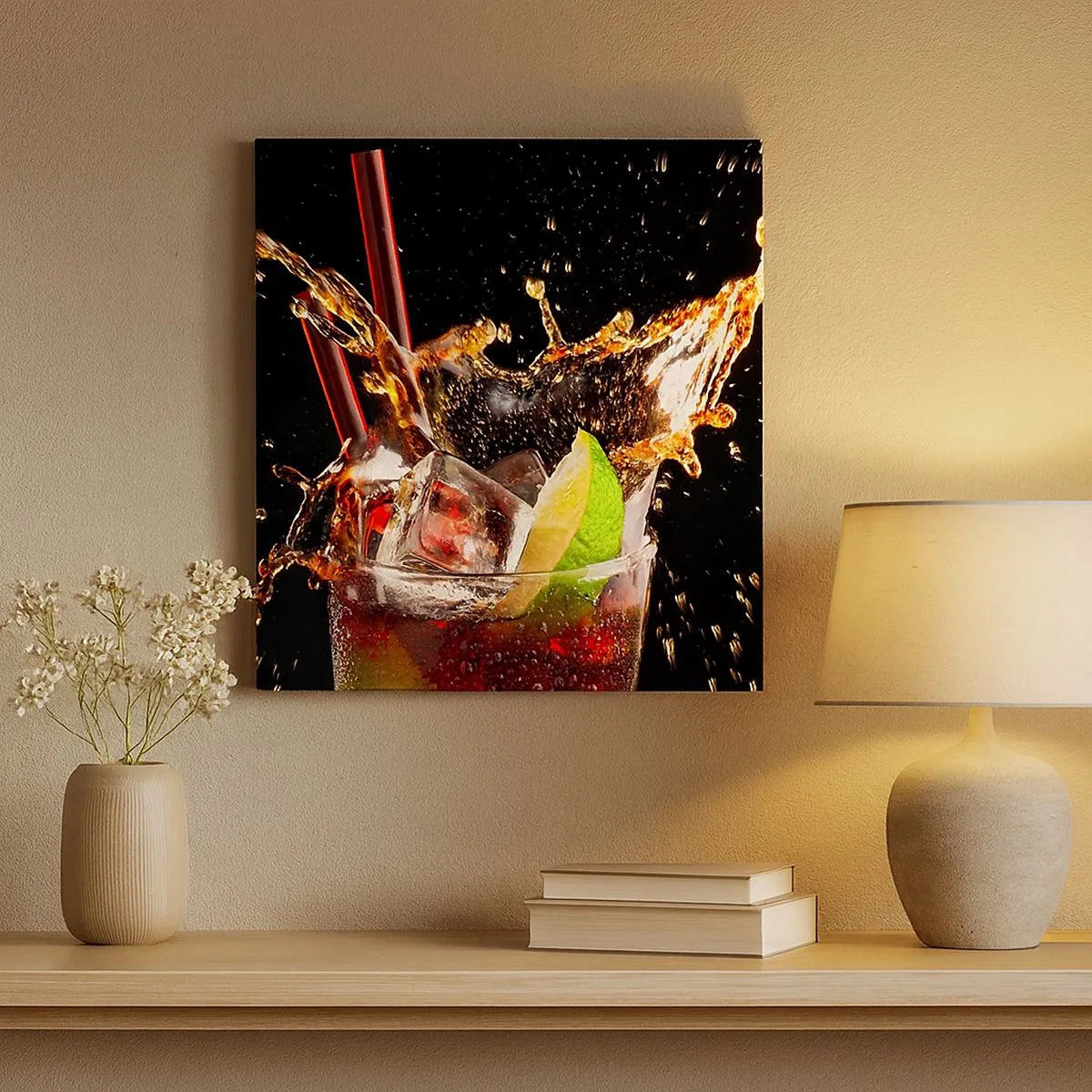 Quadro em tela - Alegria e energia das cores - 30x30 cm