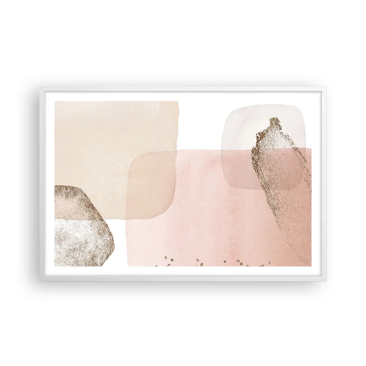 Pôster em moldura branca - Olhar através da cor - 91x61 cm