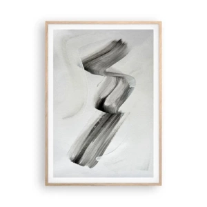 Pôster com moldura de carvalho claro - Casualmente para se divertir - 70x100 cm