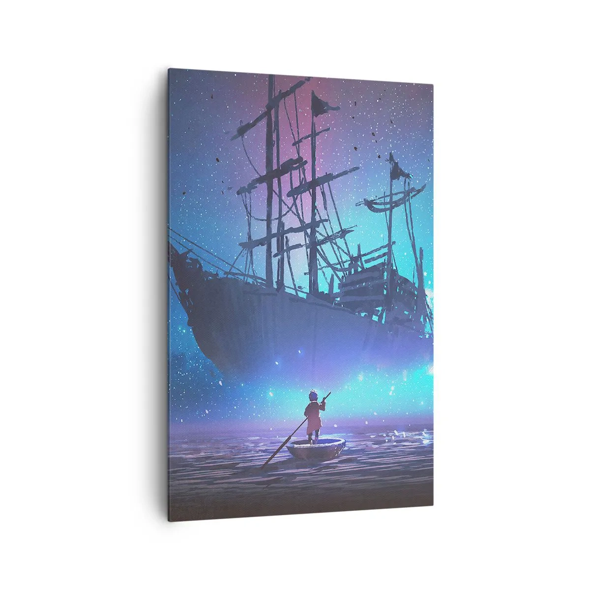 Quadro em tela - Um encontro com o mito do mar - 80x120 cm