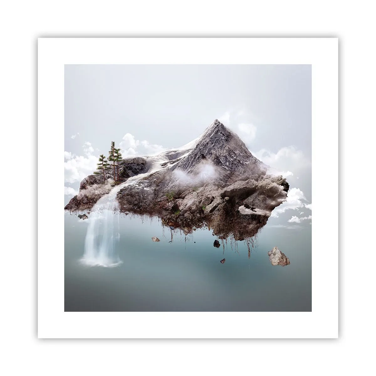 Pôster - Pelos olhos de um surrealista - 40x40 cm