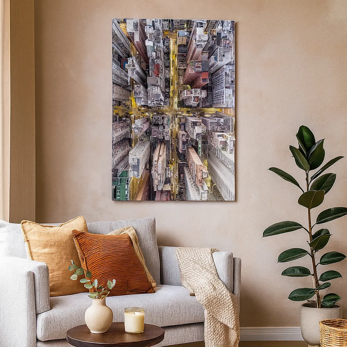 Quadro em tela - Saudações de Hong Kong - 50x70 cm