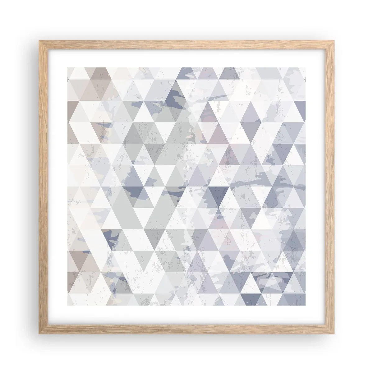 Pôster com moldura de carvalho claro - Em ritmo para três - 50x50 cm