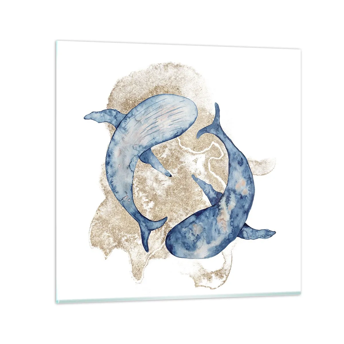 Quadro em vidro - Amizade ou amor? - 30x30 cm