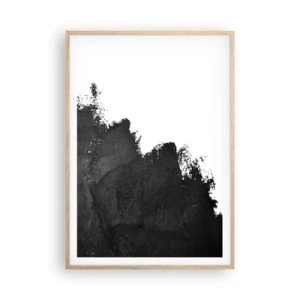Pôster com moldura de carvalho claro - Elementos: terra - 70x100 cm