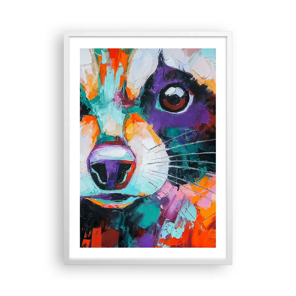 Pôster em moldura branca - Apenas boas emoções - 50x70 cm