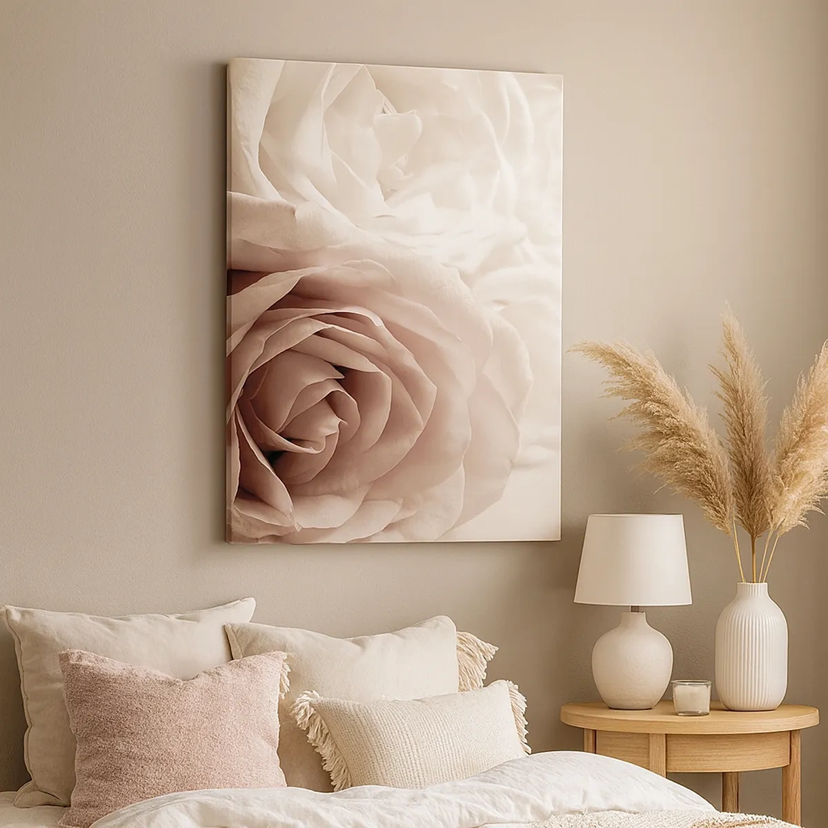 Quadro em tela - No coração de uma rosa - 50x70 cm