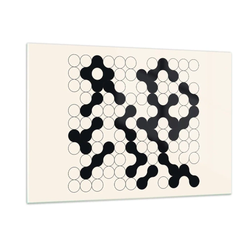 Quadro em vidro - Jogo chinês – variação - 120x80 cm