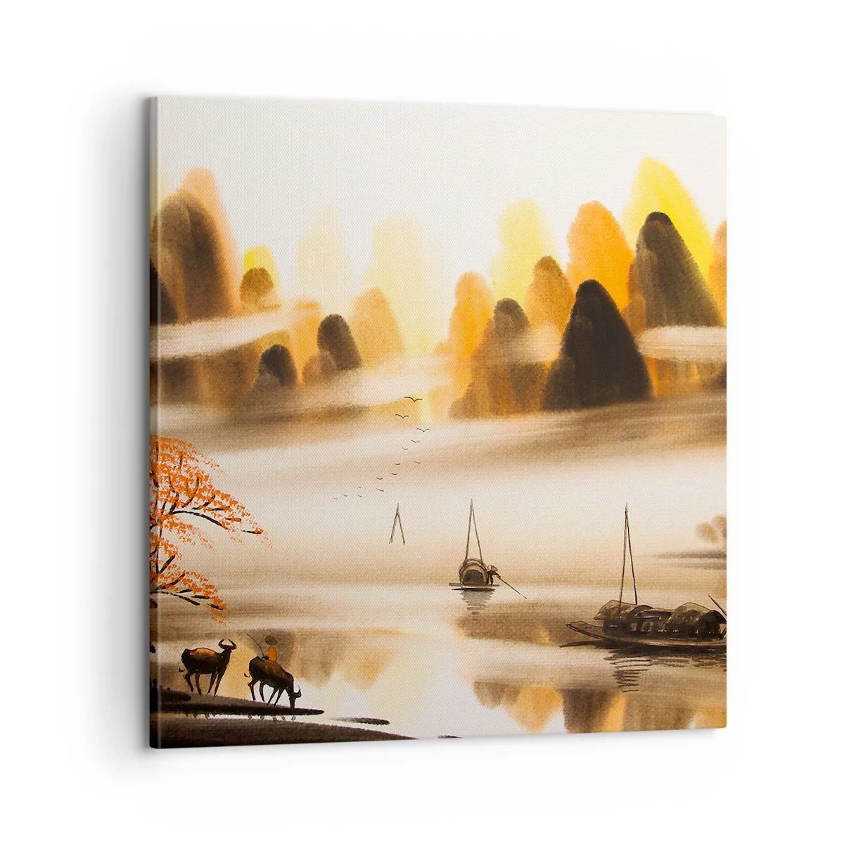 Quadro em tela - Além do Extremo Oriente - 60x60 cm