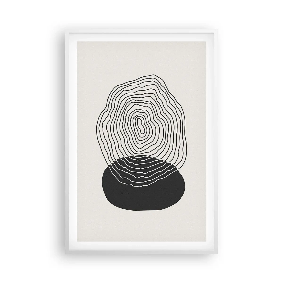 Pôster em moldura branca - Duração e vibração - 61x91 cm