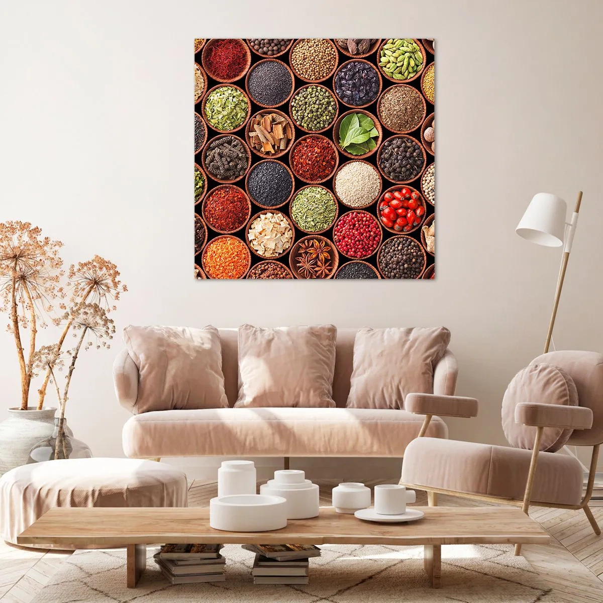 Quadro em tela - Todos os sabores do mundo - 30x30 cm