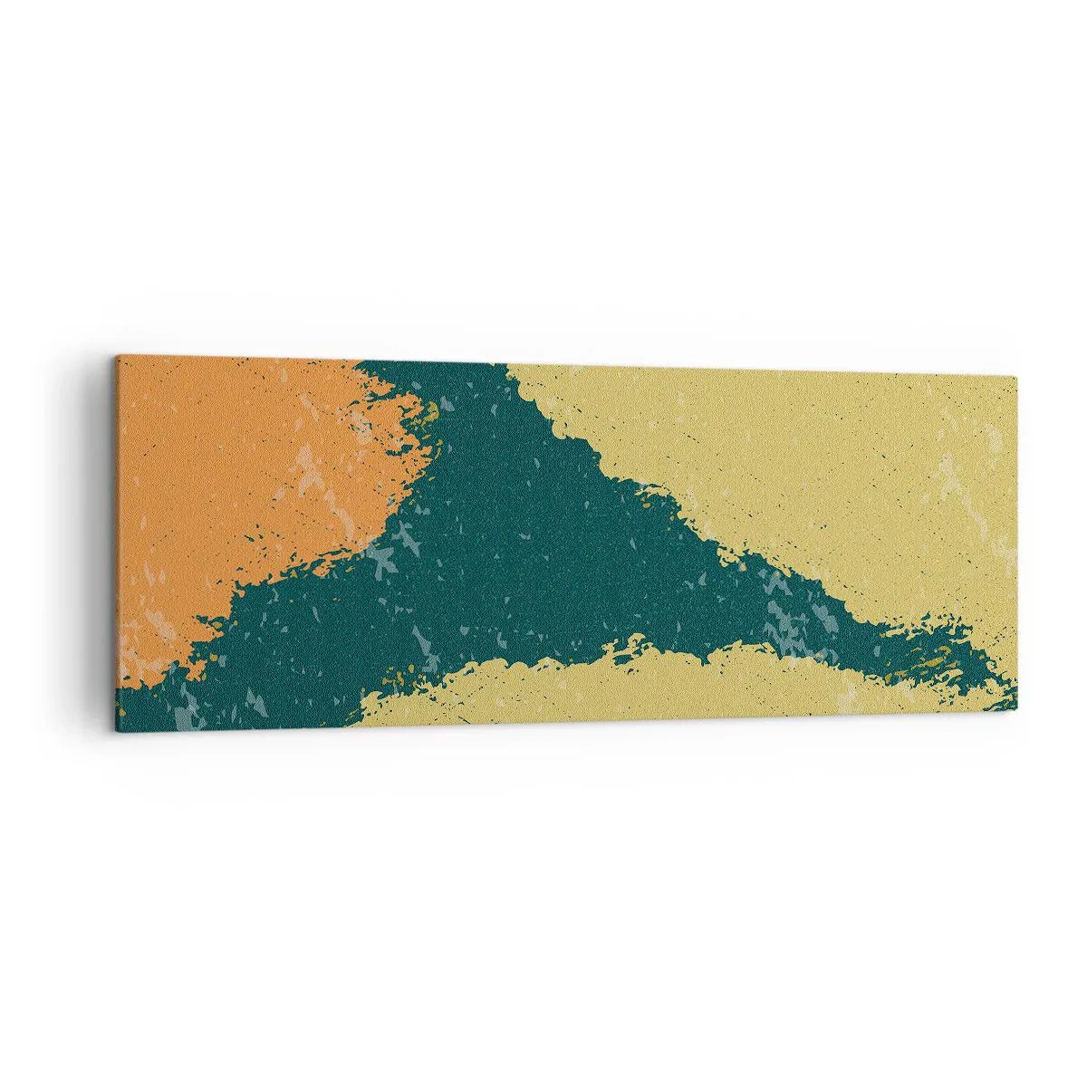 Quadro em tela - Abstração – movimento lento - 140x50 cm