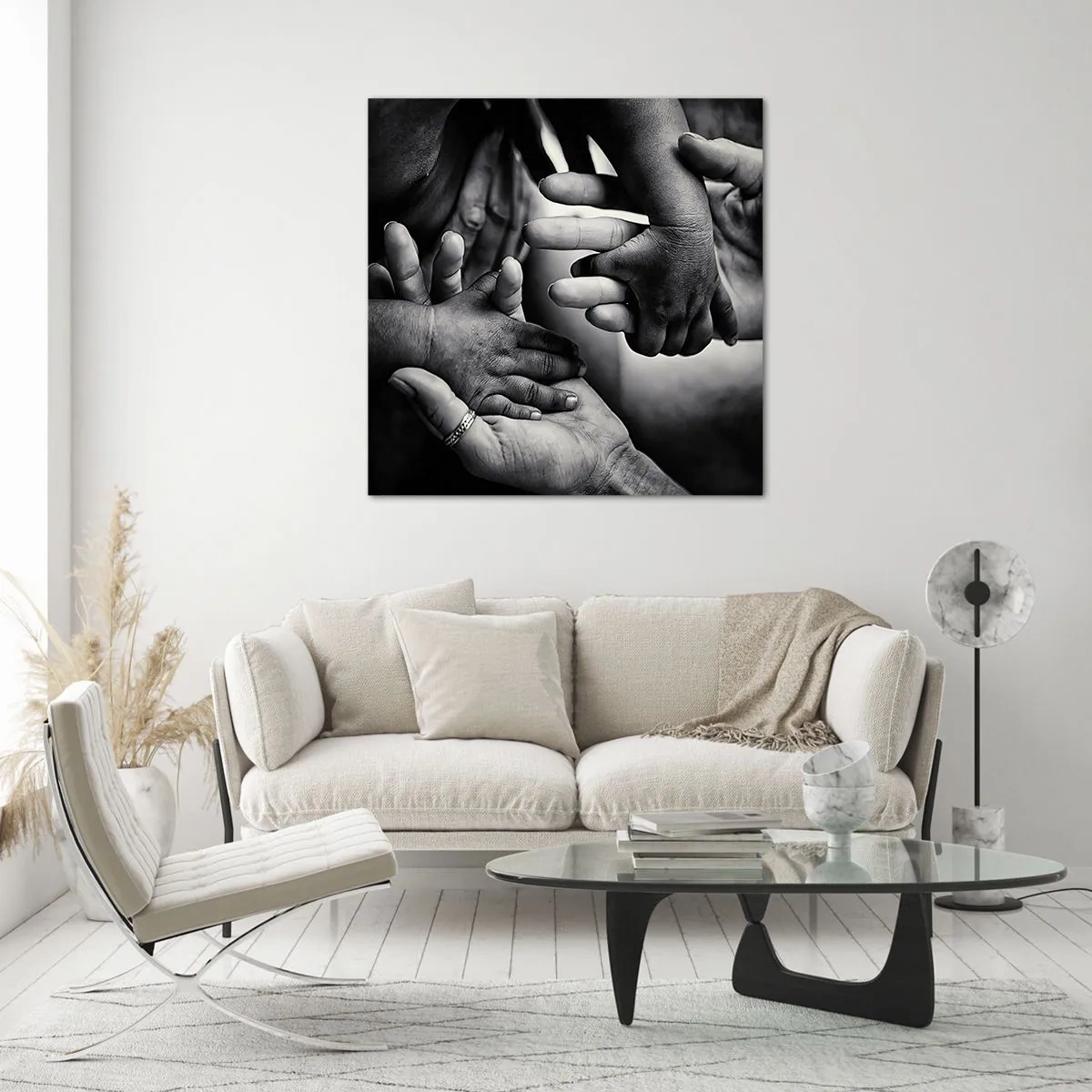 Quadro em vidro - Ser humano - 30x30 cm