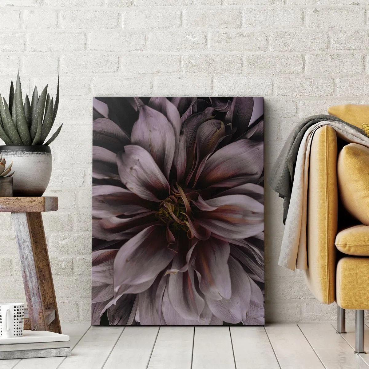 Quadro em tela - Coração de flor - 50x70 cm