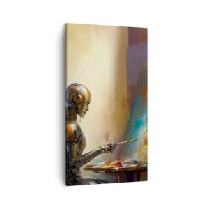 Quadro em tela - A arte do futuro - 45x80 cm
