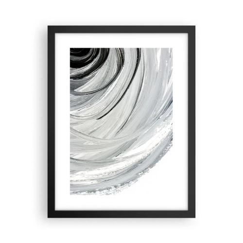 Pôster com moldura preta - Composição orbital - 30x40 cm