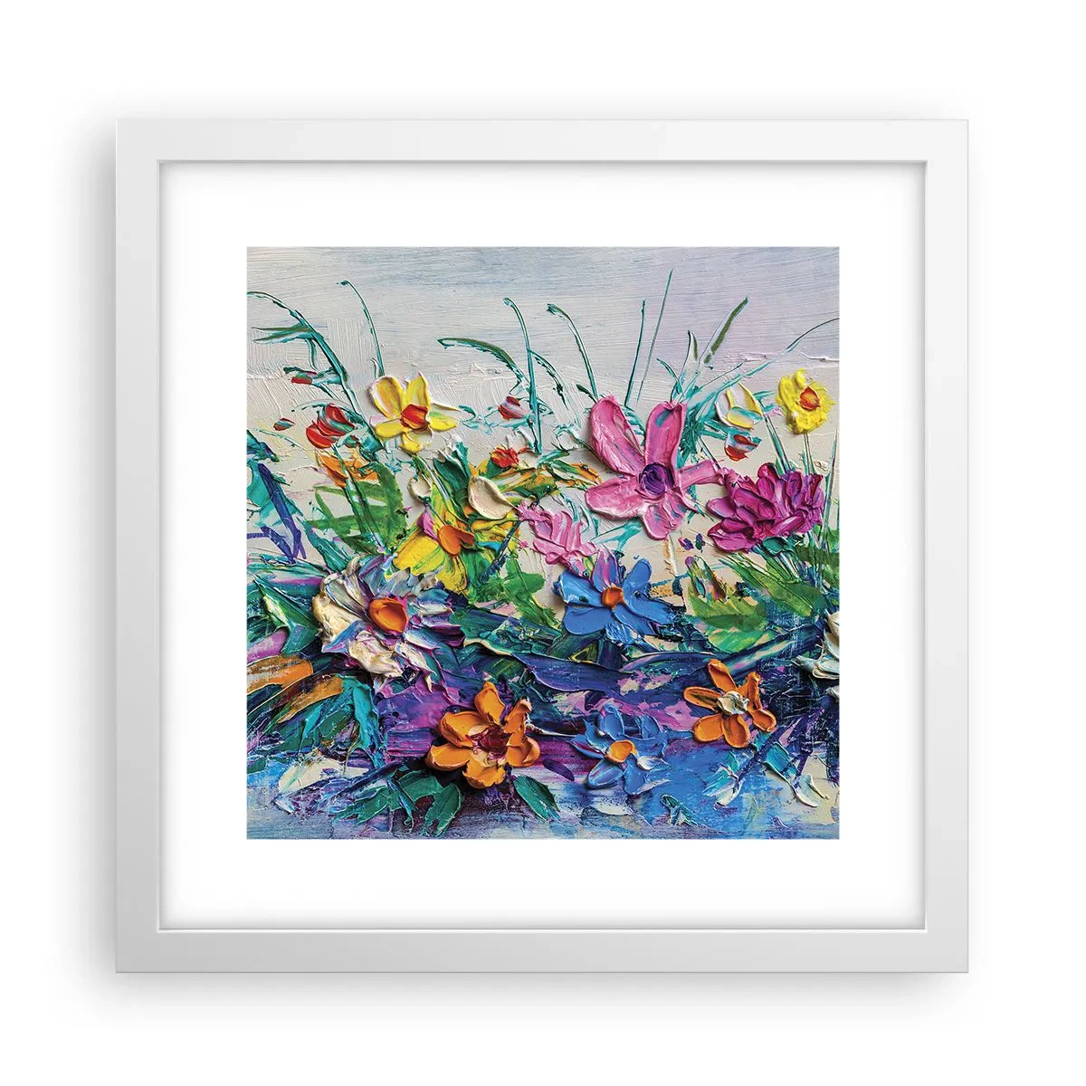 Pôster em moldura branca - Não é de todo natureza morta - 30x30 cm