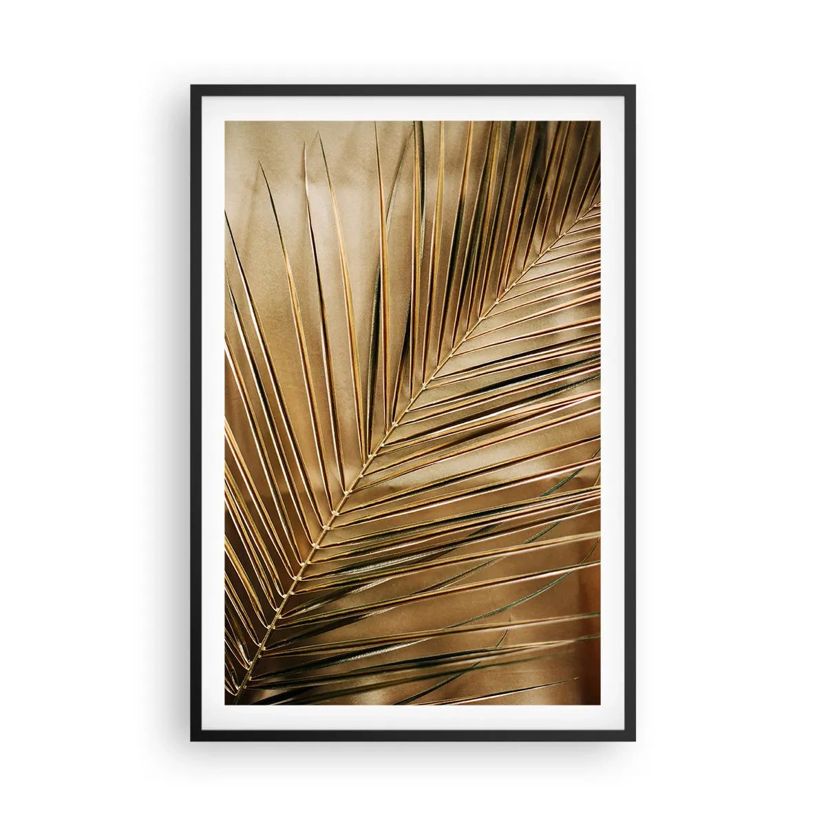 Pôster com moldura preta - Colunata natural - 61x91 cm