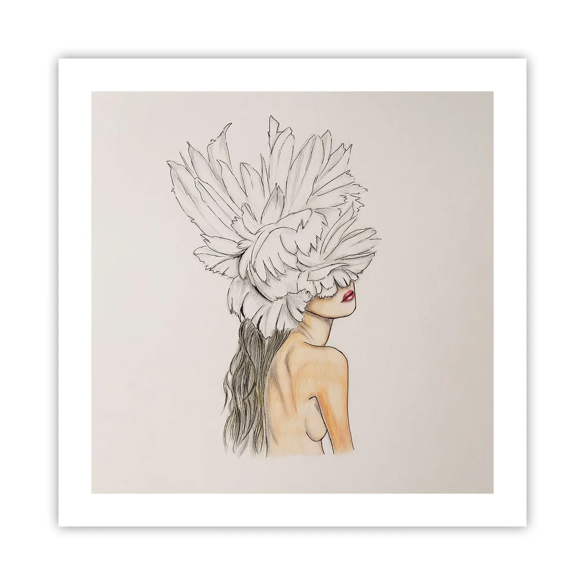 Pôster - Beleza coroada - 50x50 cm