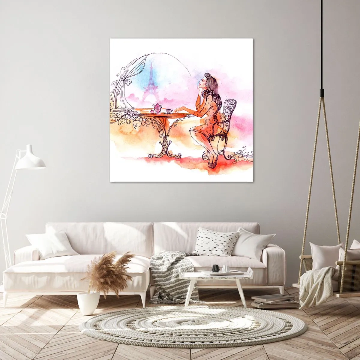 Quadro em tela - Elegância parisiense - 50x50 cm