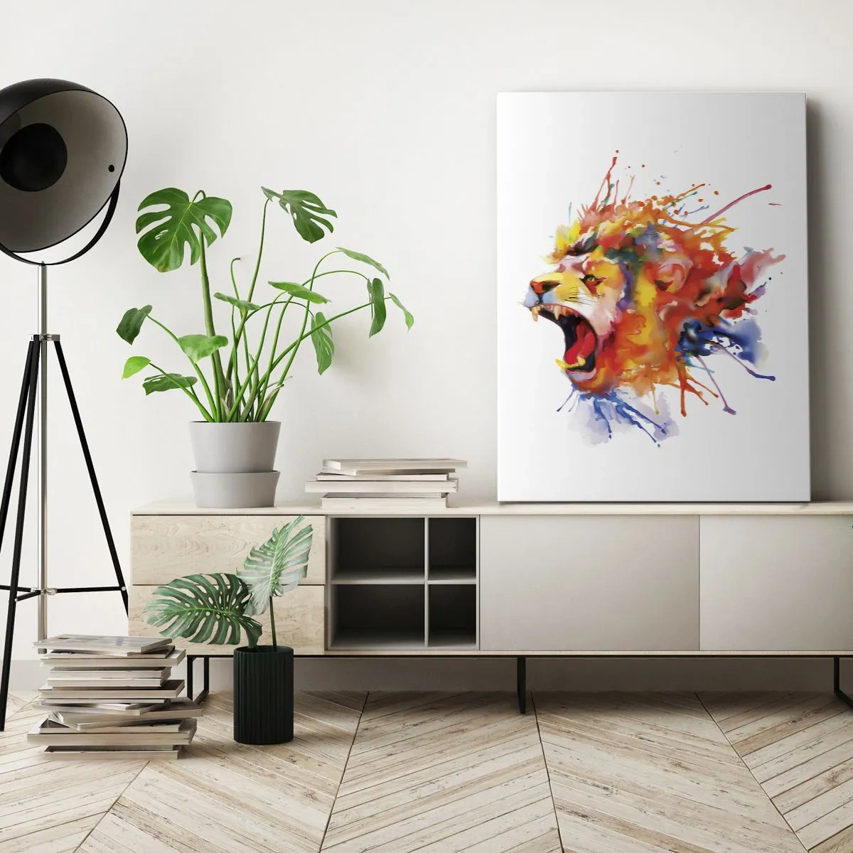 Quadro em tela - Explosão de raiva - 50x70 cm