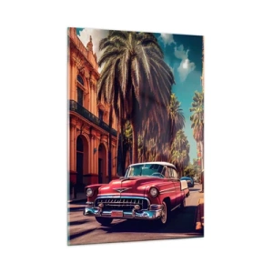 Quadro em vidro - Ainda em Havana - 50x70 cm