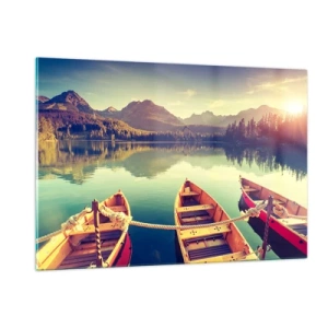 Quadro em vidro - Viver de acordo com as suas leis - 120x80 cm