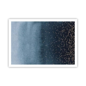 Pôster - Composição – fases azuis - 100x70 cm