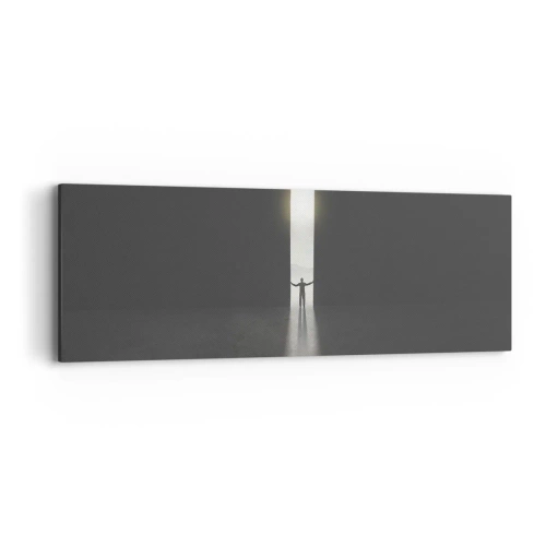 Quadro em tela - Um passo para um futuro brilhante - 90x30 cm