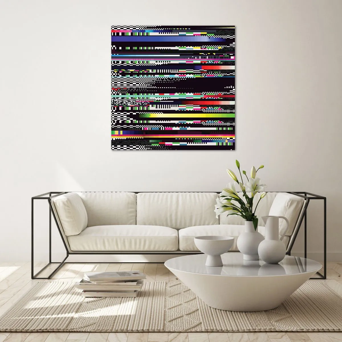 Quadro em vidro - A imagem da realidade - 30x30 cm