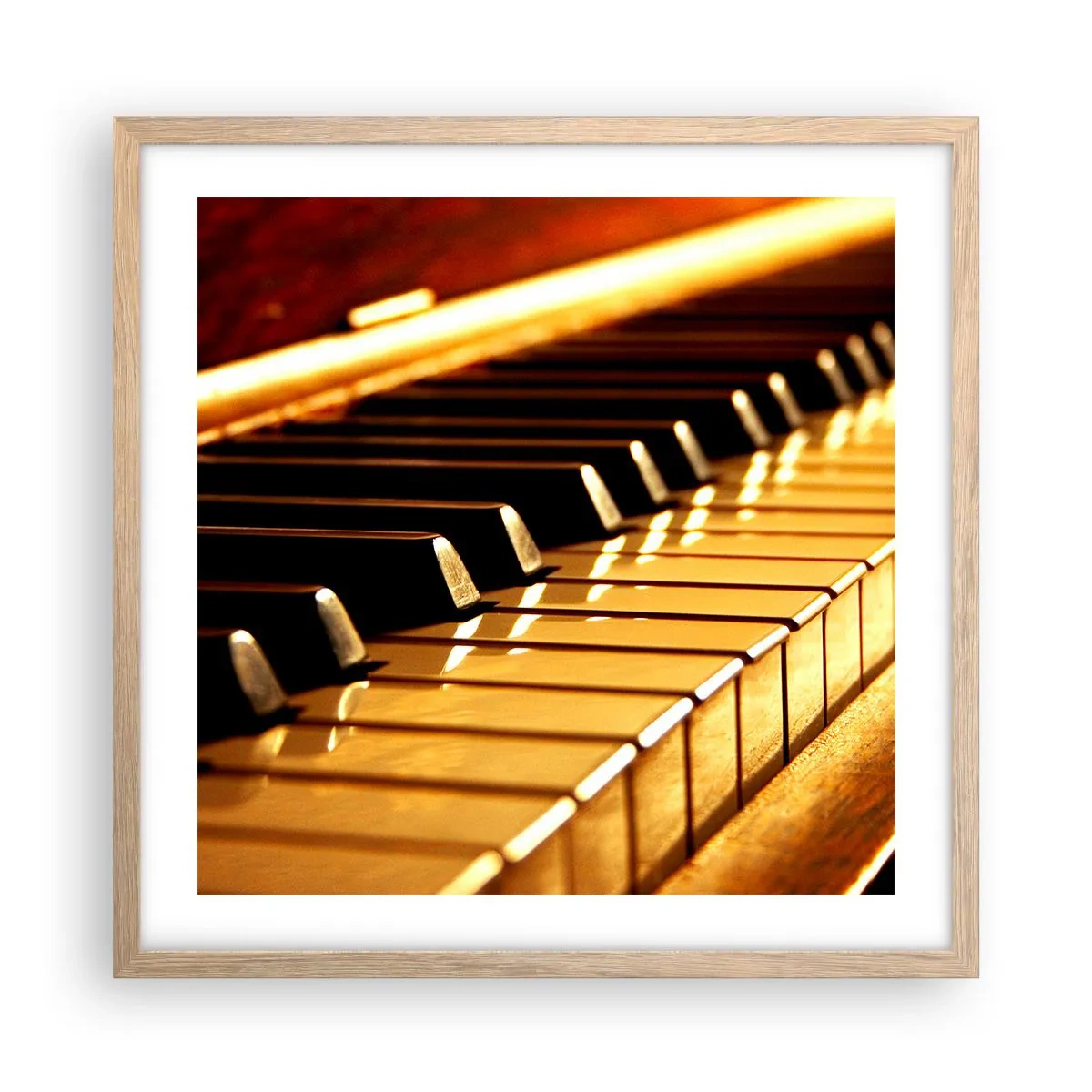 Pôster com moldura de carvalho claro - Infinitas possibilidades - 50x50 cm