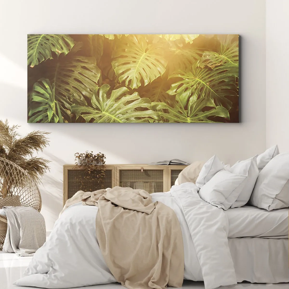 Quadro em tela - Um mergulho na vegetação - 100x40 cm