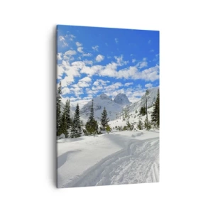Quadro em tela - Na neve e ao sol - 50x70 cm